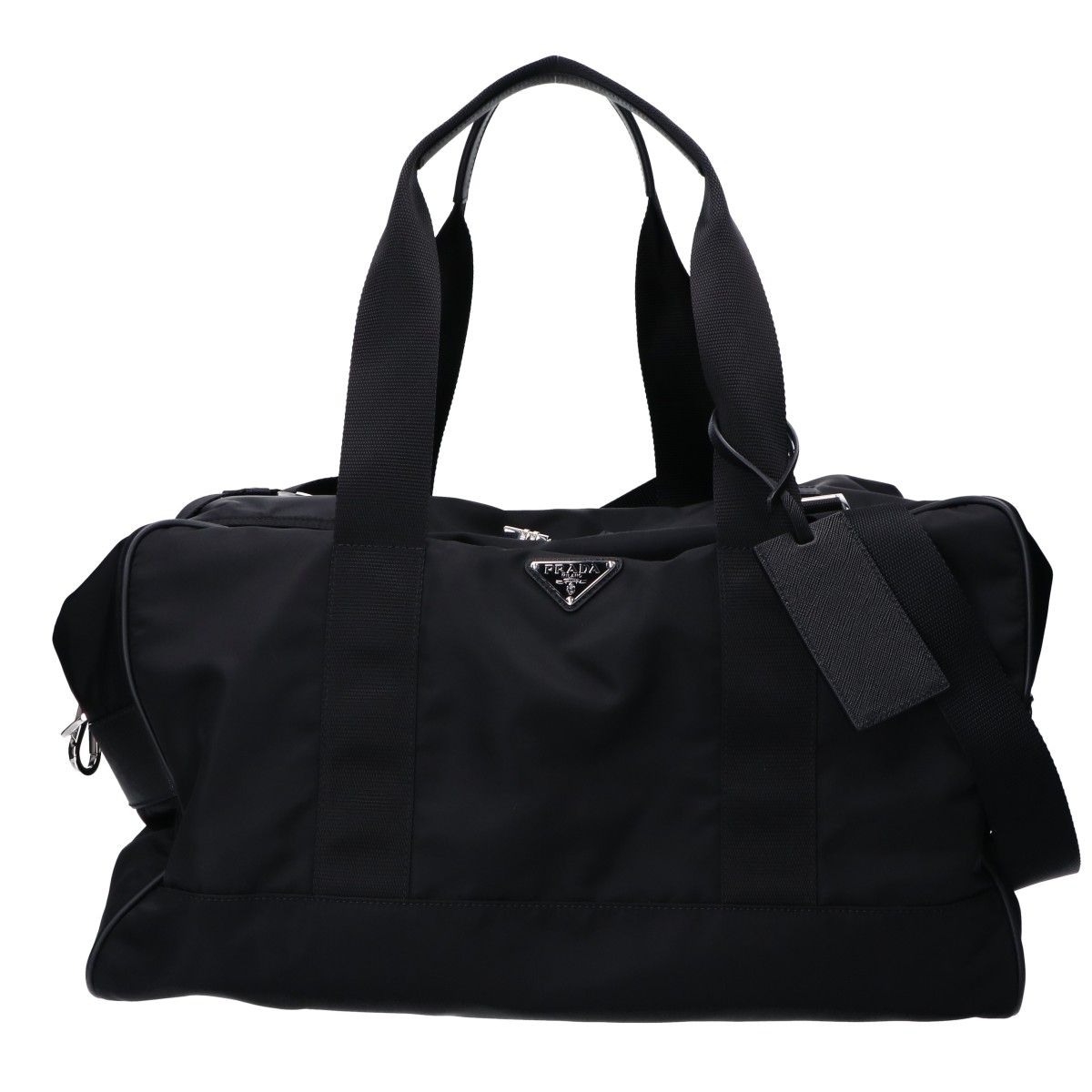 Prada Triangle Logo Nylon 2-Way Travel