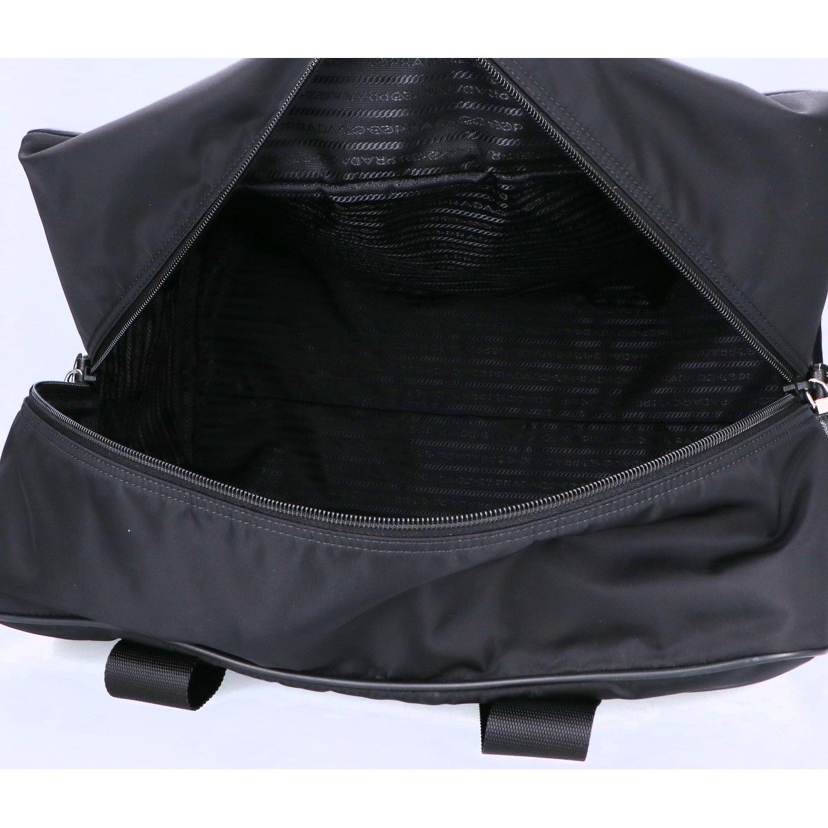 Prada Triangle Logo Nylon 2-Way Travel — view 6