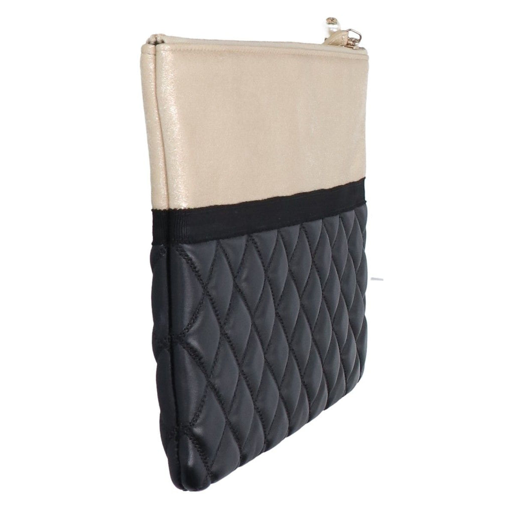 Chanel Quilted Lambskin Pearl CC Logo Clutch — view 4