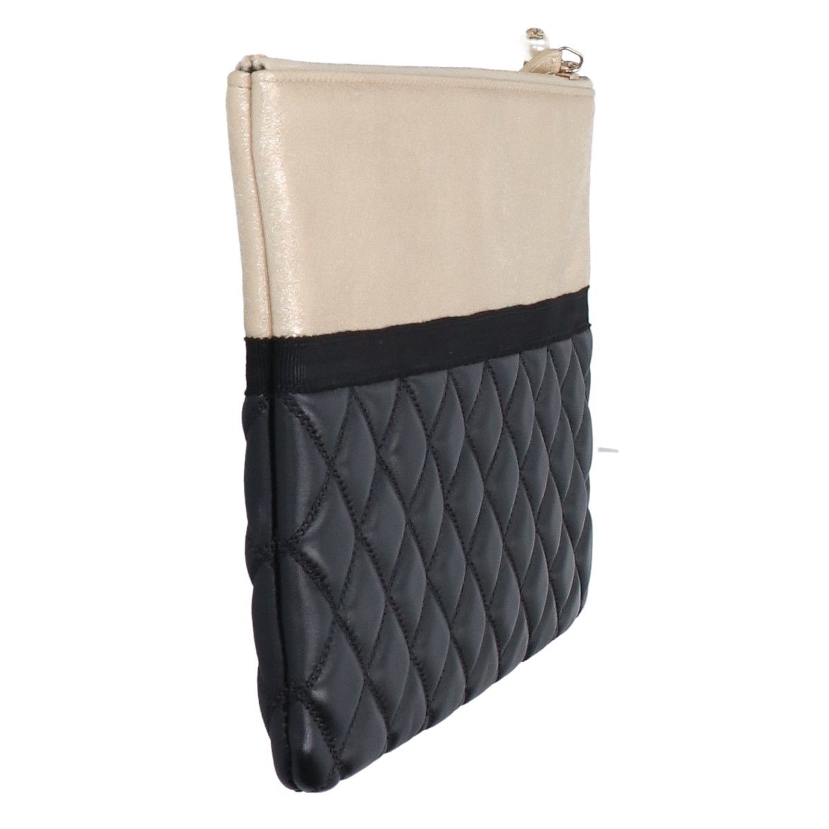 Chanel Quilted Lambskin Pearl CC Logo Clutch — view 4