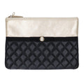 Chanel Quilted Lambskin Pearl CC Logo Clutch