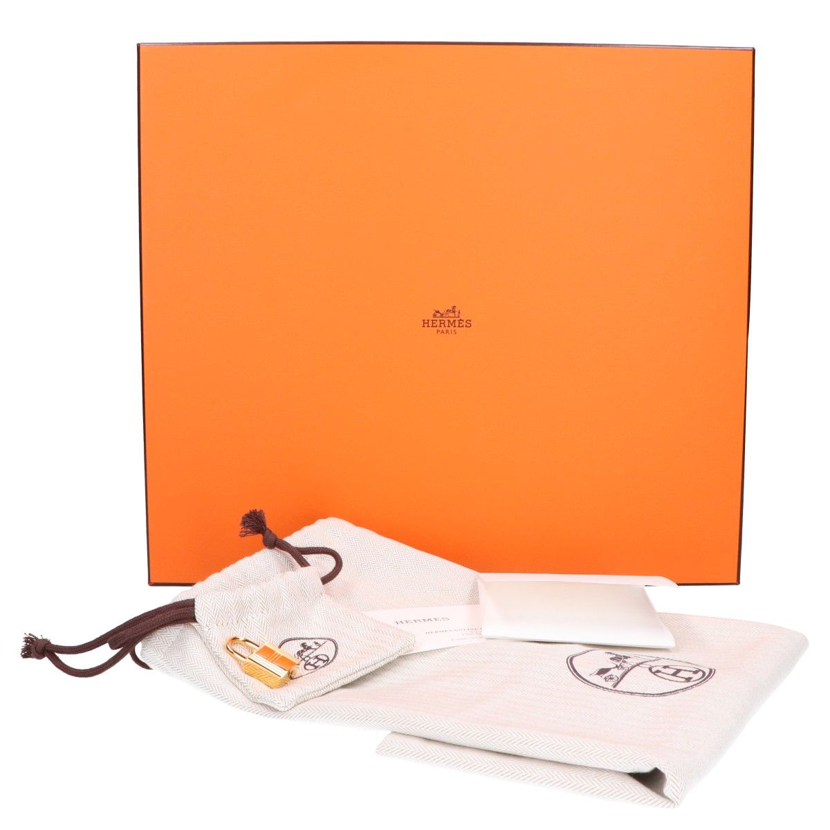 Hermes Herbag Zip PM le Tourne Chaine D'ancre Pattern Fauve Vache Hunter Toile — view 8