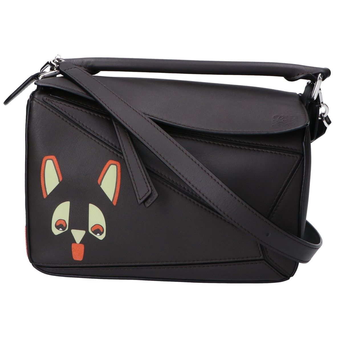 Loewe Classic Calf Futurist Cat Puzzle Small 2-Way Shoulder