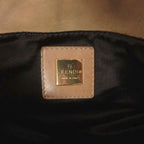 Fendi Vintage Mamma Bucket Shoulder Bag Suede Beige — view 9