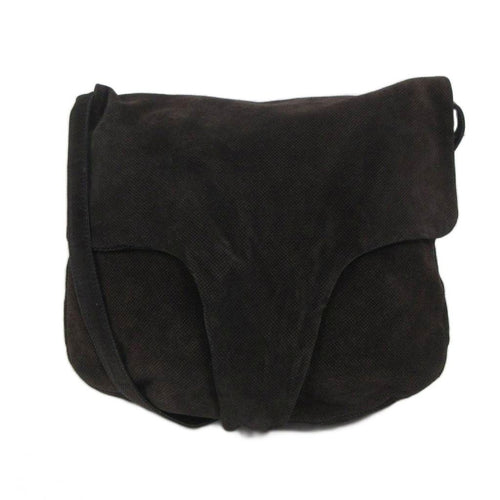 Bottega Veneta Archive Shoulder Bag Crossbody Suede Leather Reversible Dark