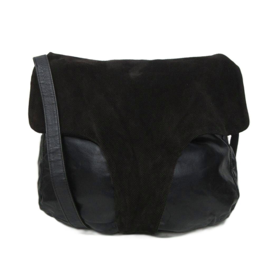Bottega Veneta Archive Shoulder Bag Crossbody Suede Leather Reversible Dark — view 2