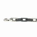 Louis Vuitton Bracelet Monogram Chain M Silver Black — view 3
