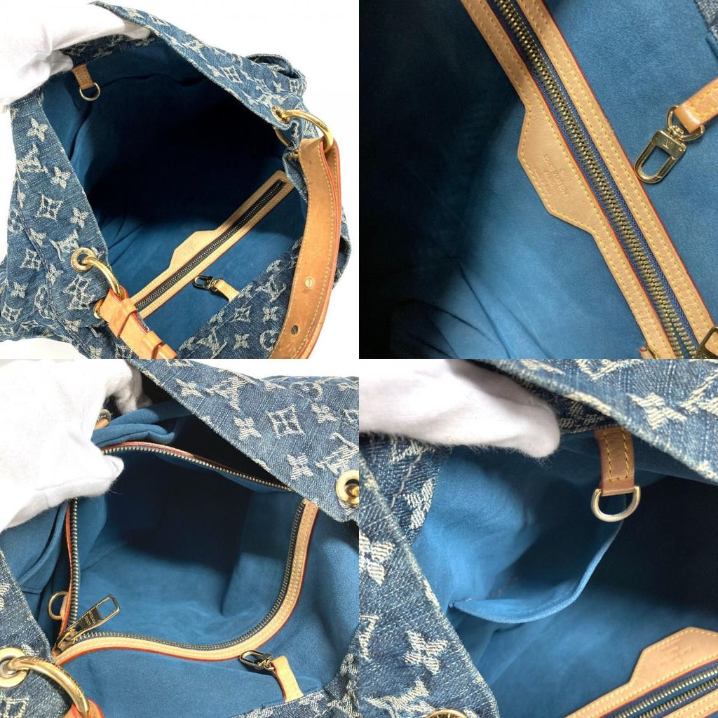 Louis Vuitton Shoulder Bag Daily GM Monogram Denim Canvas Blue — view 9