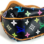 Louis Vuitton Shoulder Bag Patti Monogram Multicolor Canvas Noir Black — view 7