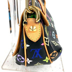 Louis Vuitton Shoulder Bag Patti Monogram Multicolor Canvas Noir Black — view 4