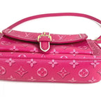 Louis Vuitton Shoulder Bag Maxi Pochette Monogram Canvas Fuchsia Pink — view 4