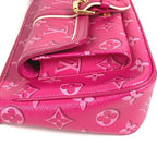 Louis Vuitton Shoulder Bag Maxi Pochette Monogram Canvas Fuchsia Pink — view 6