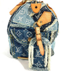 Louis Vuitton Handbag Patchwork Speedy 30 Monogram Denim Canvas Blue — view 4