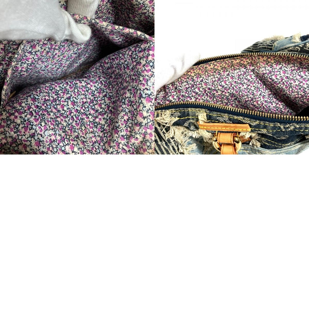 Louis Vuitton Handbag Patchwork Speedy 30 Monogram Denim Canvas Blue — view 9