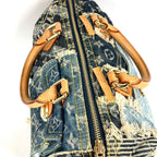 Louis Vuitton Handbag Patchwork Speedy 30 Monogram Denim Canvas Blue — view 5