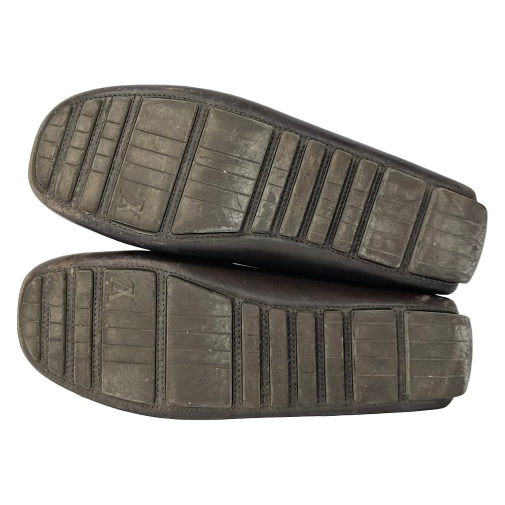 Louis Vuitton Driving Shoes 6.5 Dark Brown Leather — view 4