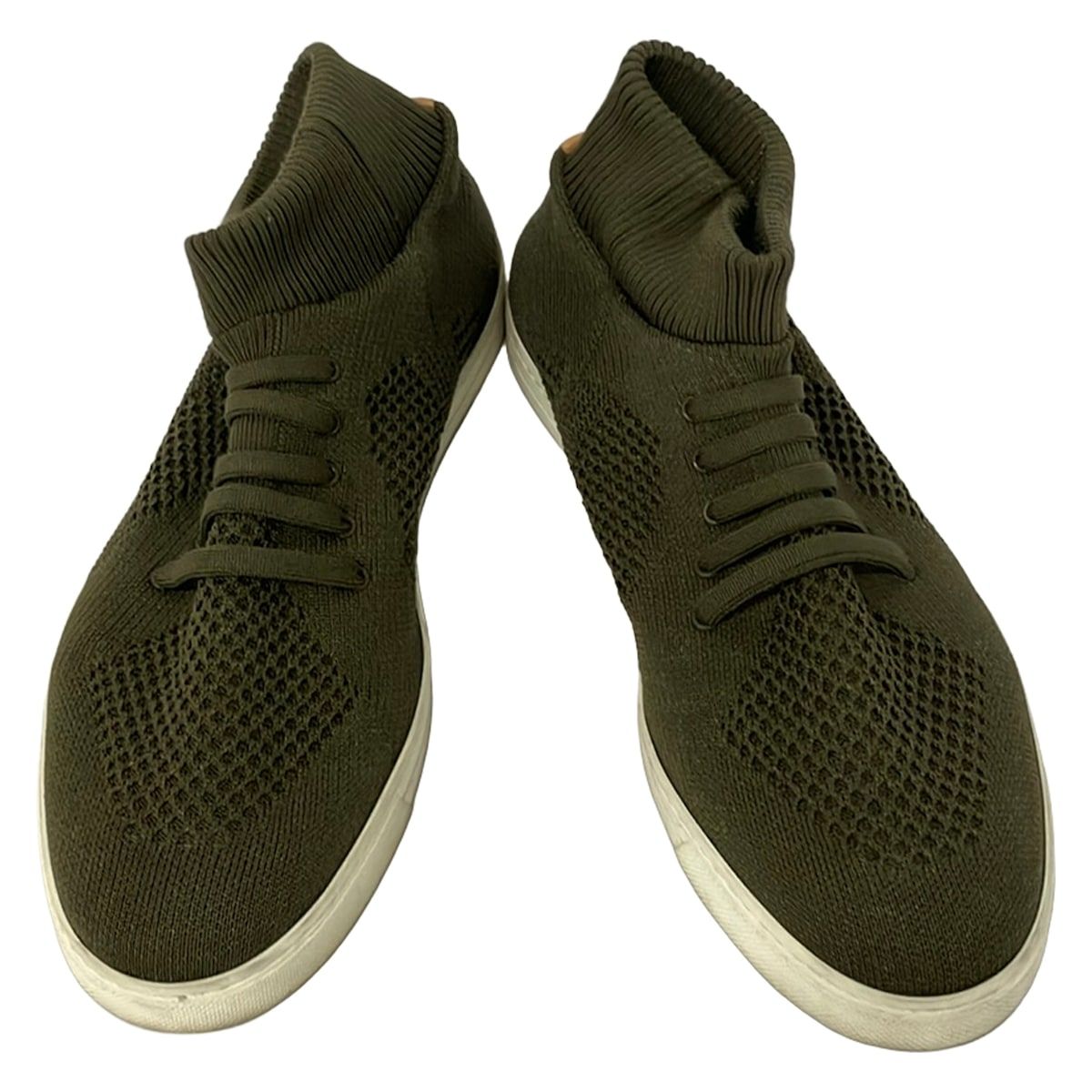Fendi Slip Ons 7 Khaki Knit High Cut Slipper — view 2