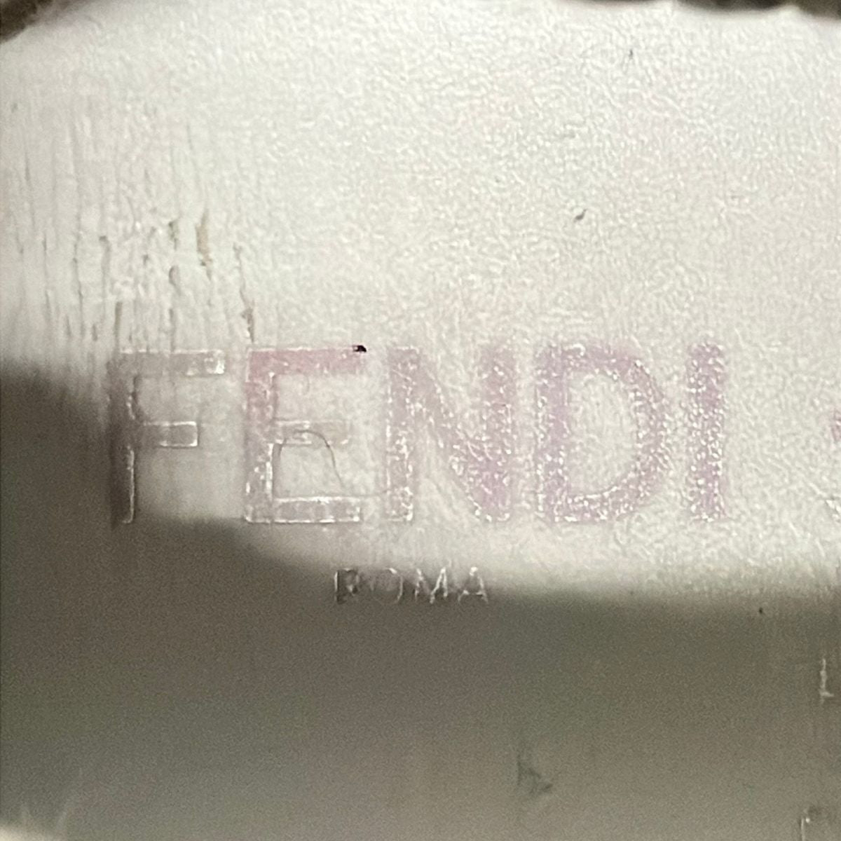 Fendi Slip Ons 7 Khaki Knit High Cut Slipper — view 5