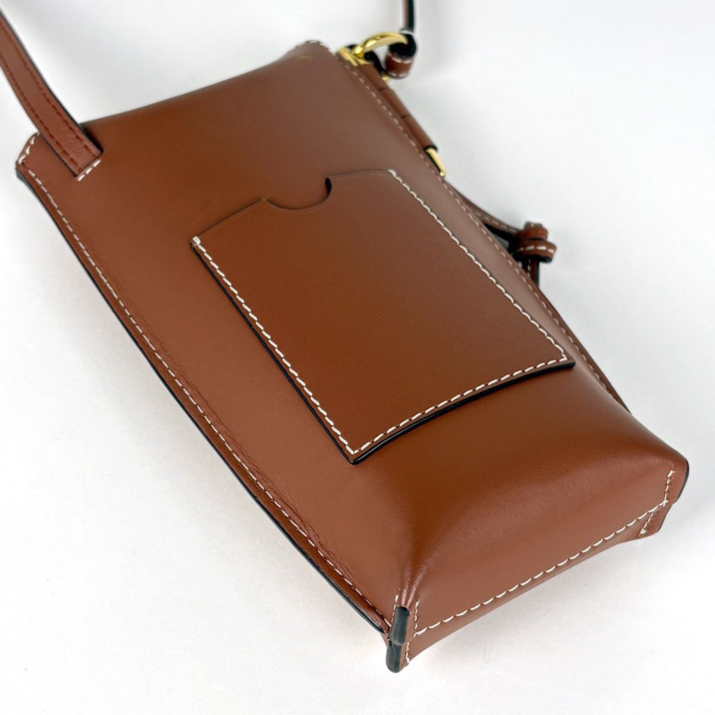 Loewe Gate Pocket Shoulder Bag Anagram Crossbody Leather Brown — view 2