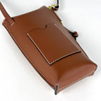 Loewe Gate Pocket Shoulder Bag Anagram Crossbody Leather Brown — view 2
