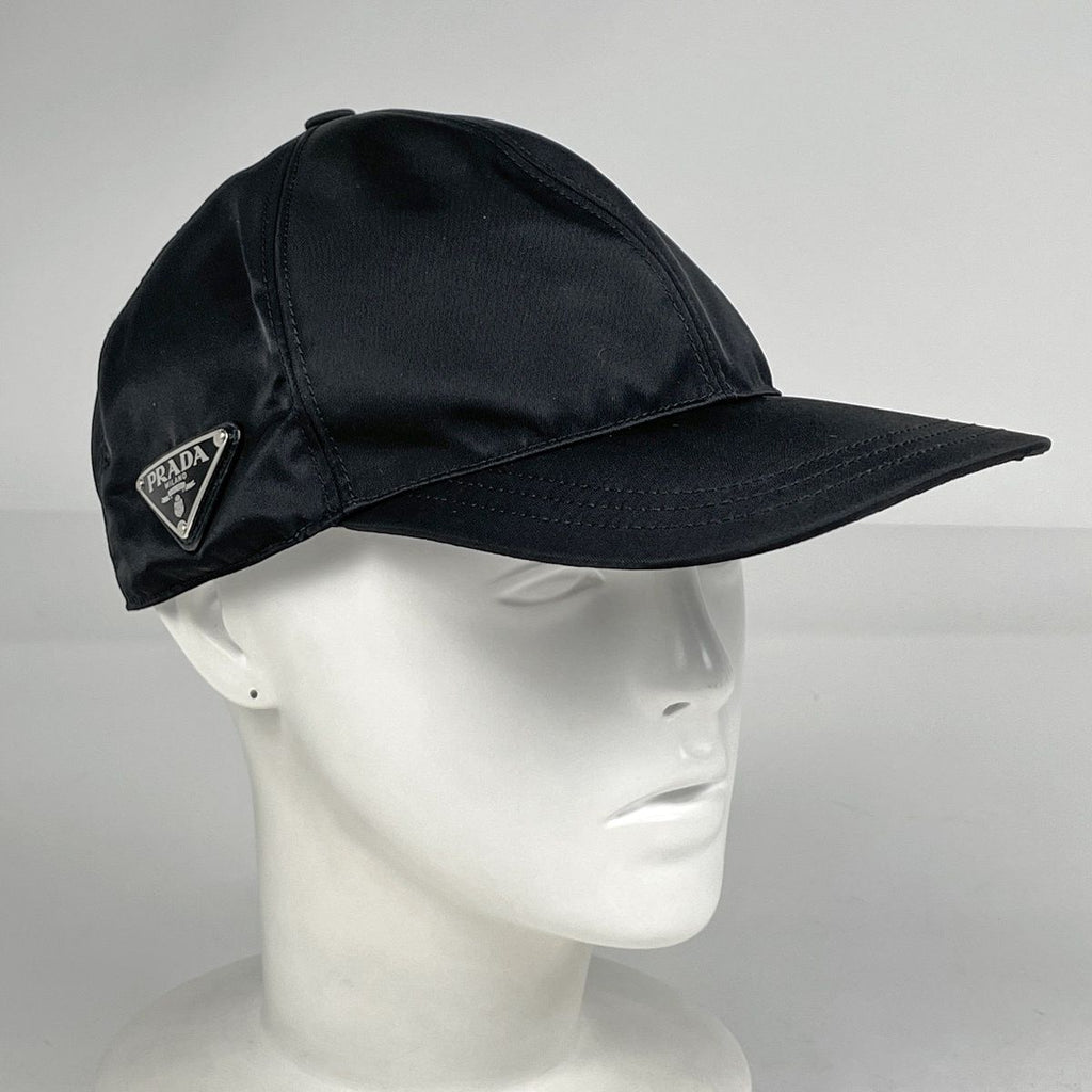 Prada Baseball Cap Hat Nylon Nero — view 7