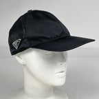 Prada Baseball Cap Hat Nylon Nero — view 7