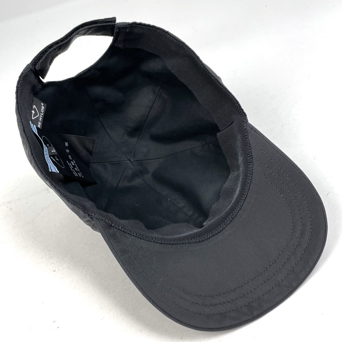 Prada Baseball Cap Hat Nylon Nero — view 3