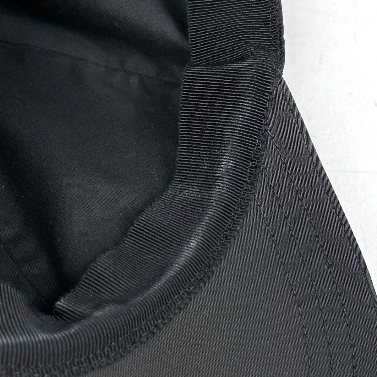 Prada Baseball Cap Hat Nylon Nero — view 4