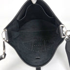 Hermes Evelyne 1 PM Perforated Logo Shoulder Bag Taurillon Clemence Black — view 7