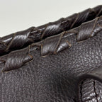 Gucci Bamb Tote Tassel Fringe Leather Brown — view 4