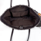 Gucci Bamb Tote Tassel Fringe Leather Brown — view 7