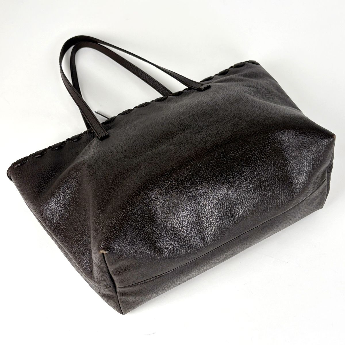 Gucci Bamb Tote Tassel Fringe Leather Brown — view 2