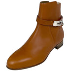 Hermes Neo Short Boots Kelly Shoes Leather Natural