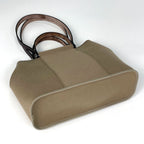 Hermes PM 2-Way Handbag Toile Officier Brown — view 2