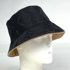 Louis Vuitton Bucket Hat Daily Glam Monogram Reversible Hat Cotton Black Brown — view 7