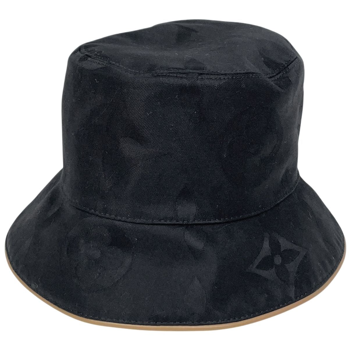 Louis Vuitton Bucket Hat Daily Glam Monogram Reversible Hat Cotton Black Brown