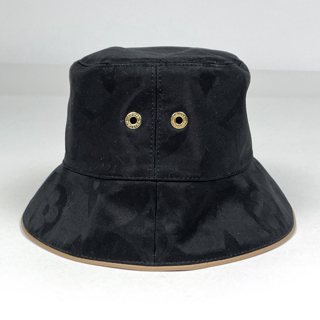 Louis Vuitton Bucket Hat Daily Glam Monogram Reversible Hat Cotton Black Brown — view 2
