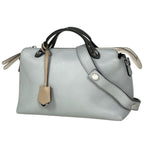 Fendi by the Way 2-Way Shoulder Bag Leather Gray