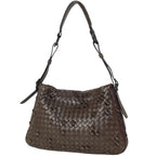 Bottega Veneta Intrecciato Shoulder Bag Oneshoulder Leather Brown