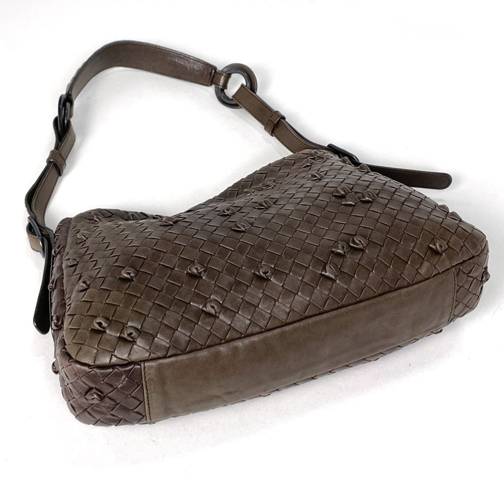 Bottega Veneta Intrecciato Shoulder Bag Oneshoulder Leather Brown — view 2