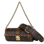 Louis Vuitton Papillon Trunk 2-Way Shoulder Bag Monogram Brown