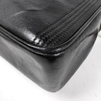 Chanel CC Logo Fringe Chain Shoulder Bag Tassel Leather Black — view 3