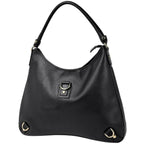 Gucci Logo Shoulder Bag Abbey Leather Black