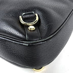 Gucci Logo Shoulder Bag Abbey Leather Black — view 3