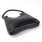 Gucci Logo Shoulder Bag Abbey Leather Black — view 2