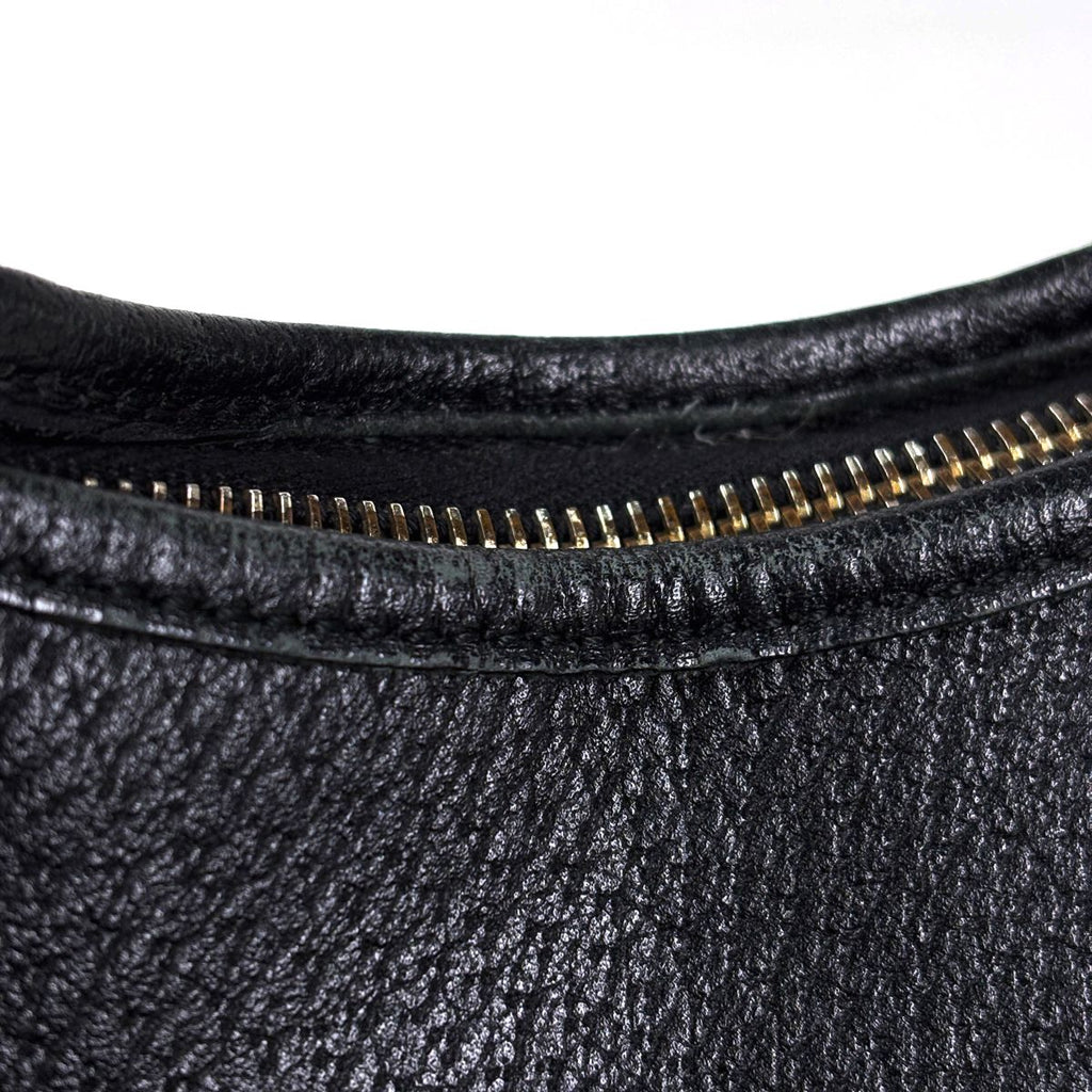Gucci Logo Shoulder Bag Abbey Leather Black — view 5