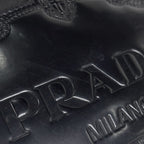 Prada Logo Handbag Nylon Nero — view 4