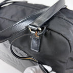 Prada Logo Handbag Nylon Nero — view 6