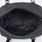 Prada Logo Handbag Nylon Nero — view 9