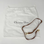 Dior 2-Way Cannage Handbag Leather Brown — view 9